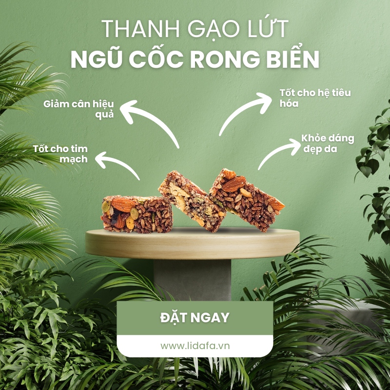 lợi ích trong thanh gạo lứt mix rong biển đến sức khỏe