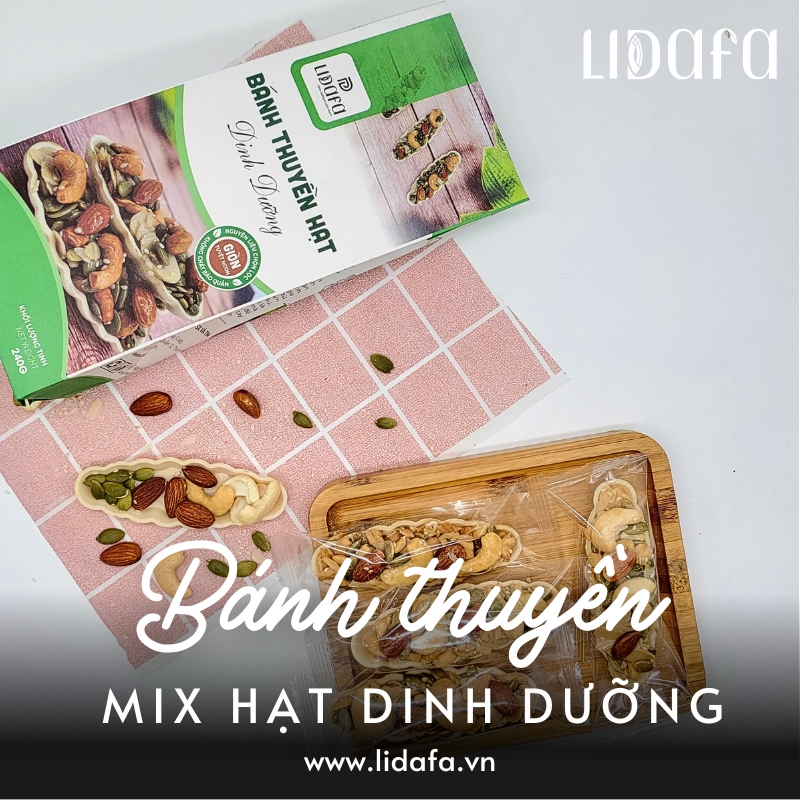 bánh thuyền ăn kiêng mix hạt dinh dưỡng