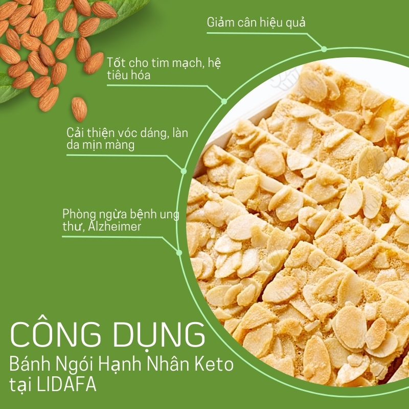 công dụng của bánh ngói hạnh nhân giảm cân