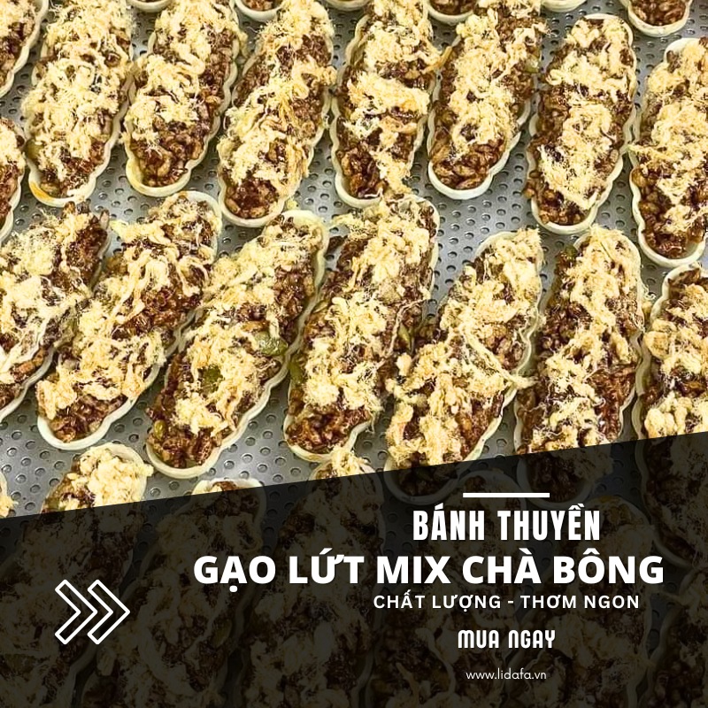 mua bánh thuyền mix chà bông ngon, giá rẻ