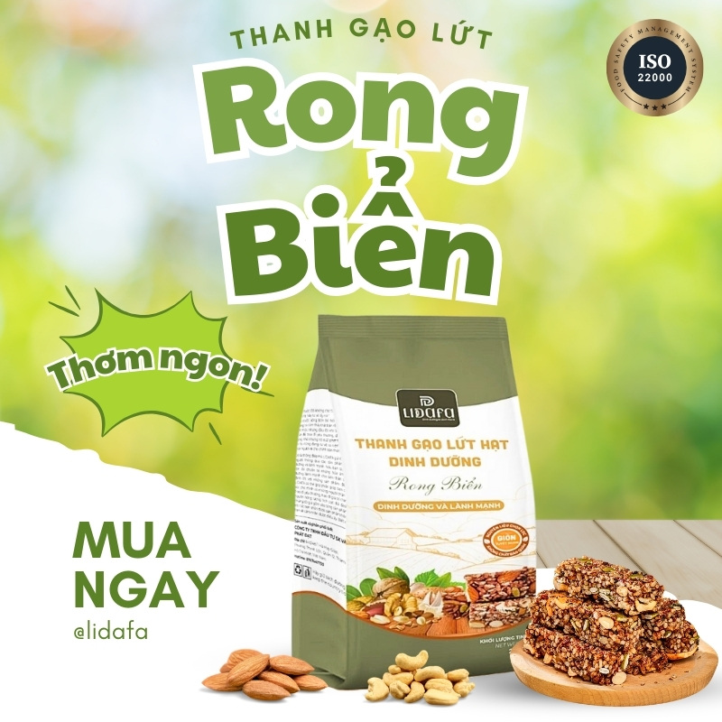 thành phần thanh gạo lứt rong biển giảm cân