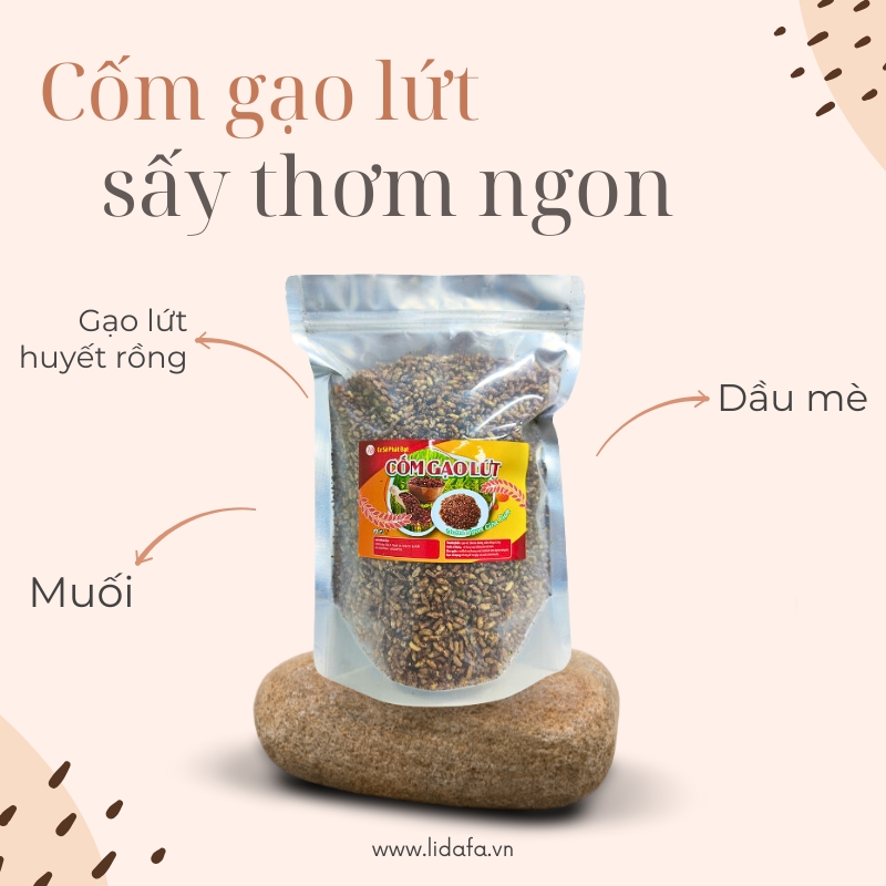 thành phần của cốm gạo lứt sấy