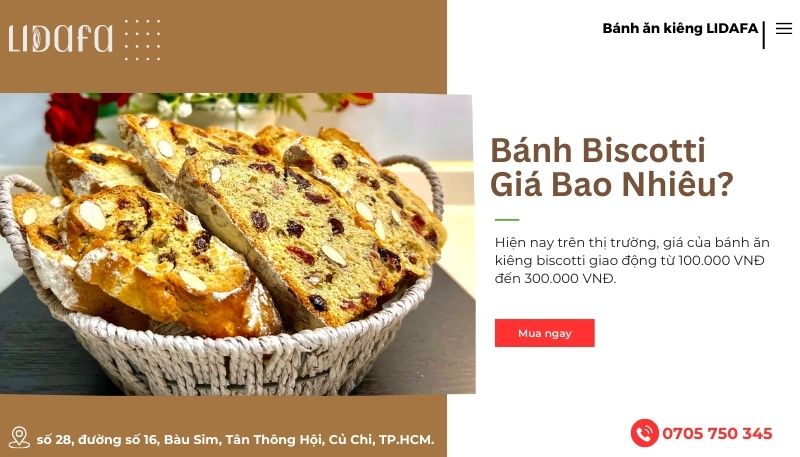 Banh Biscotti Gia Bao Nhieu