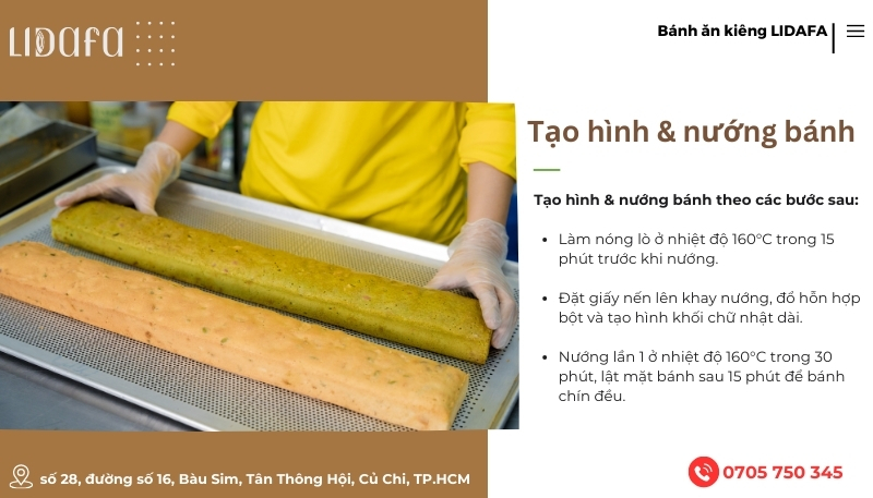Tạo hình & nướng bánh lần 1