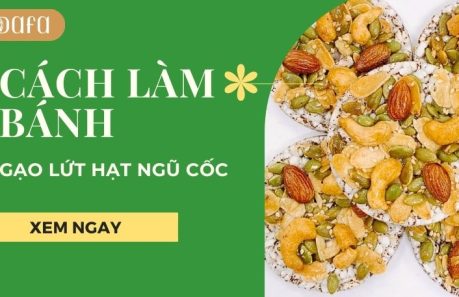 cách làm bánh gạo lứt hạt ngũ cốc tại nhà
