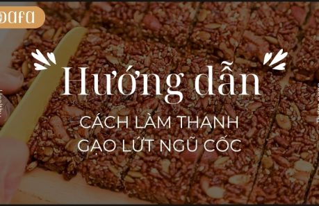 cách làm thanh gạo lứt ngũ cốc tại nhà