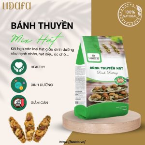 Bánh thuyền ăn kiêng mix hạt