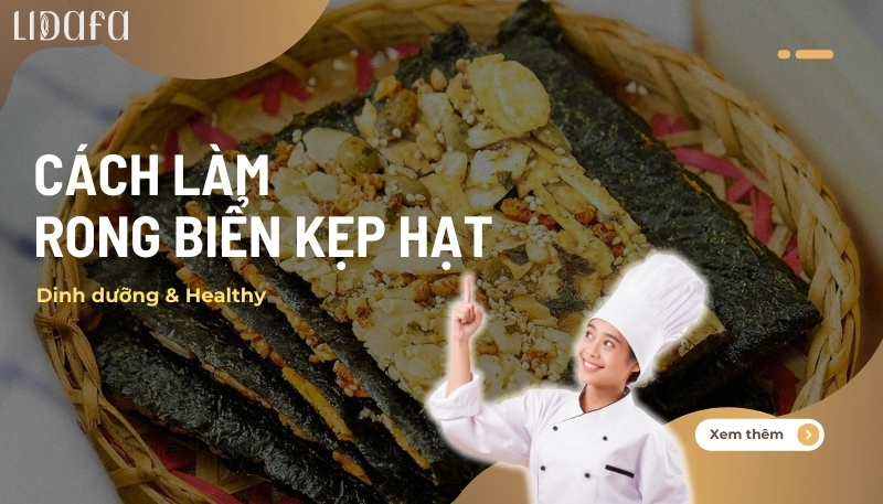 cách làm rong biển kẹp hạt