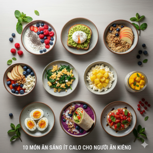 10 món ăn sáng ít calo cho người ăn kiêng bữa sáng