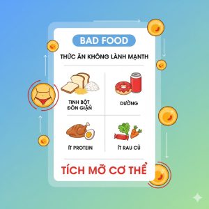 Nguyên nhân ăn ít vẫn tăng cân do chế độ ăn thiếu cân bằng protein, chất xơ, chất béo tốt