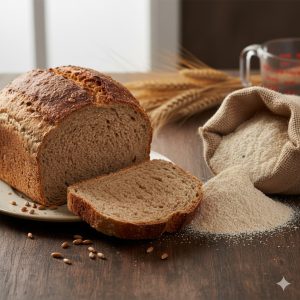 bột nguyên cám làm bánh healthy