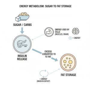 Cơ chế tăng cân khi sử dụng đường và chất tạo ngọt