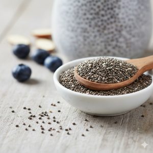 Hạt chia giàu omega-3 và chất xơ