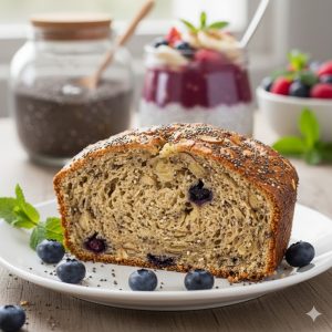 hạt chia trong bánh healthy