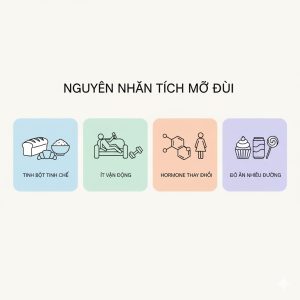 nguyên nhân tích mỡ đùi do ăn nhiều tinh bột tinh chế và ít protein