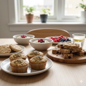 bánh ăn sáng healthy ít calo cho người bận rộn