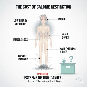giảm cân sai cách gây rụng tóc và thiếu chất
