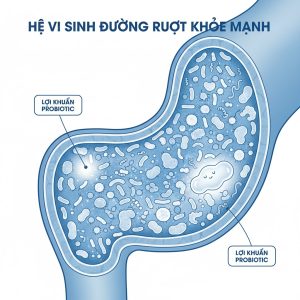 lợi khuẩn probiotic trong sữa chua giúp giảm mỡ bụng