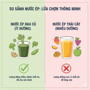 Các loại nước ép nên và không nên dùng khi giảm cân