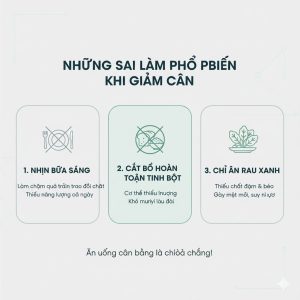 Sai lầm phổ biến khi cắt calo để giảm cân