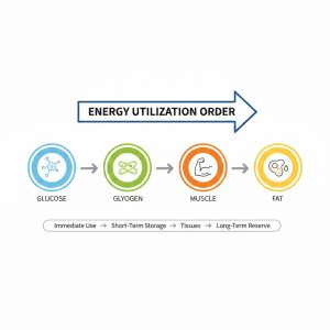 Thứ tự sử dụng năng lượng của cơ thể khi ăn kiêng