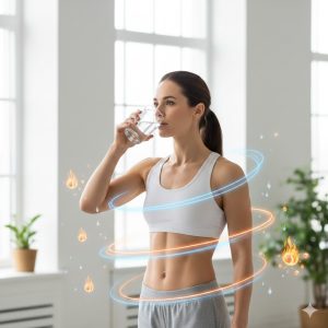 uống nước giúp giảm cân bằng cách hỗ trợ trao đổi chất