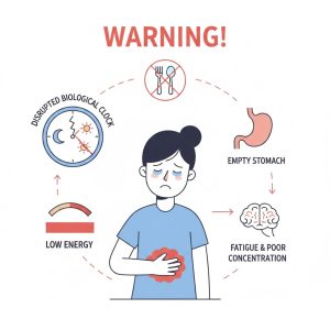 vì sao không nên bỏ bữa và tác hại của việc nhịn ăn