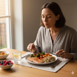 Ăn chậm giúp giảm lượng calo nạp vào