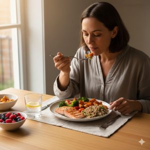 Ăn chậm giúp kiểm soát cân nặng hiệu quả