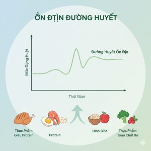 Cơ chế ổn định đường huyết giúp giảm cảm giác thèm ngọt