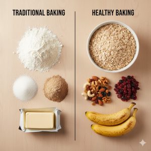 Nguyên liệu làm bánh ăn kiêng khác bánh thường như thế nào