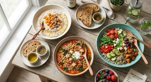 Các món ăn từ lúa mạch như cháo lúa mạch và súp lúa mạch