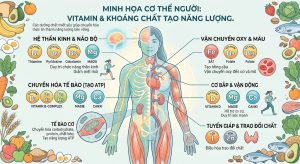 Vi chất dinh dưỡng giúp duy trì năng lượng và sức khỏe cơ thể