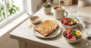 bơ đậu phộng ăn sáng healthy cung cấp năng lượng