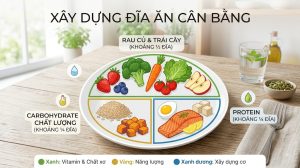 nguyên tắc chia đĩa ăn cân bằng