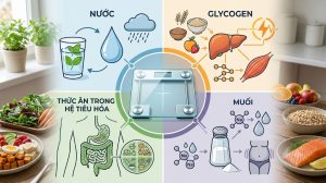 cân nặng tăng không phải lúc nào cũng do tăng mỡ