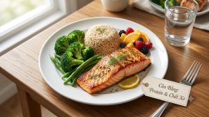 Ăn protein và chất xơ trong mỗi bữa ăn giảm cân