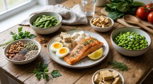 Protein cho người giảm cân từ cá trứng đậu phụ và các loại hạt